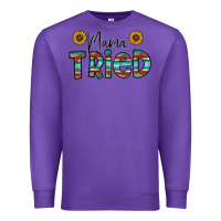Purple mama tried Premium Sweatshirt - CowhideDigitalArt