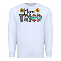 White mama tried Premium Sweatshirt - CowhideDigitalArt