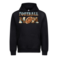Black football mom football smiley face Urban Hoodie - BarkalooDesign