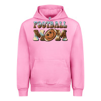 Fuchsia Pink football mom football smiley face Urban Hoodie - BarkalooDesign