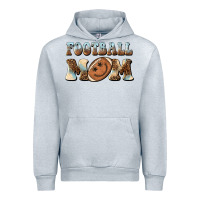 Heather Grey football mom football smiley face Urban Hoodie - BarkalooDesign