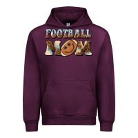 Mauve Wine football mom football smiley face Urban Hoodie - BarkalooDesign