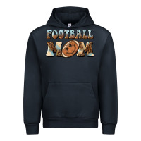 Navy football mom football smiley face Urban Hoodie - BarkalooDesign