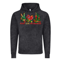 Vintage Black Peace love Nutcrackers Vintage Hoodie - NancyCooperArtShop