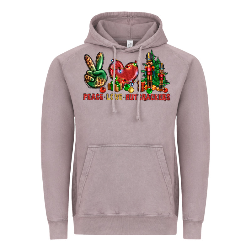 Peace Love Nutcrackers Vintage Hoodie by NancyCooperArtShop | Teevron