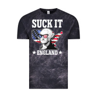 Cloud Black funny george washington suck it england Vintage Tee - DesigneFamous