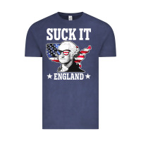 Vintage Denim funny george washington suck it england Vintage Tee - DesigneFamous