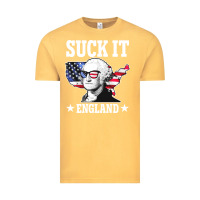 Vintage Mustard funny george washington suck it england Vintage Tee - DesigneFamous