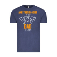 Vintage Denim anesthesiologist by day worlds best dad by night fathers day Vintage Tee - linhVisuals