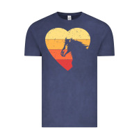 Vintage Denim Vintage Heart Horse Equestrian | Horse lover Vintage Tee - linhVisuals