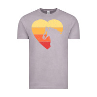 Vintage Zinc Vintage Heart Horse Equestrian | Horse lover Vintage Tee - linhVisuals