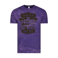 Cloud Purple labyrinth words Vintage Tee - linhVisuals