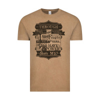 Vintage Coffee labyrinth words Vintage Tee - linhVisuals