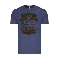 Vintage Denim labyrinth words Vintage Tee - linhVisuals