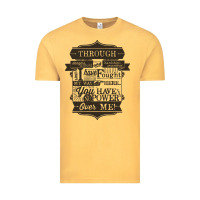 Vintage Mustard labyrinth words Vintage Tee - linhVisuals