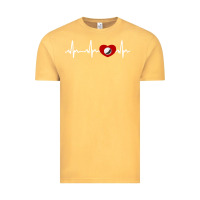 Vintage Mustard my heart beats for golf Vintage Tee - linhVisuals