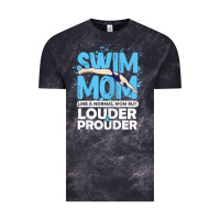 Cloud Black womens swimmer swim mom louder prouder sports mother t shirt t shirt Vintage Tee - linhVisuals