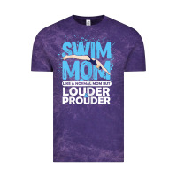 Cloud Purple womens swimmer swim mom louder prouder sports mother t shirt t shirt Vintage Tee - linhVisuals