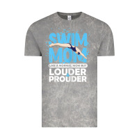 Cloud Rock womens swimmer swim mom louder prouder sports mother t shirt t shirt Vintage Tee - linhVisuals