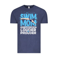 Vintage Denim womens swimmer swim mom louder prouder sports mother t shirt t shirt Vintage Tee - linhVisuals