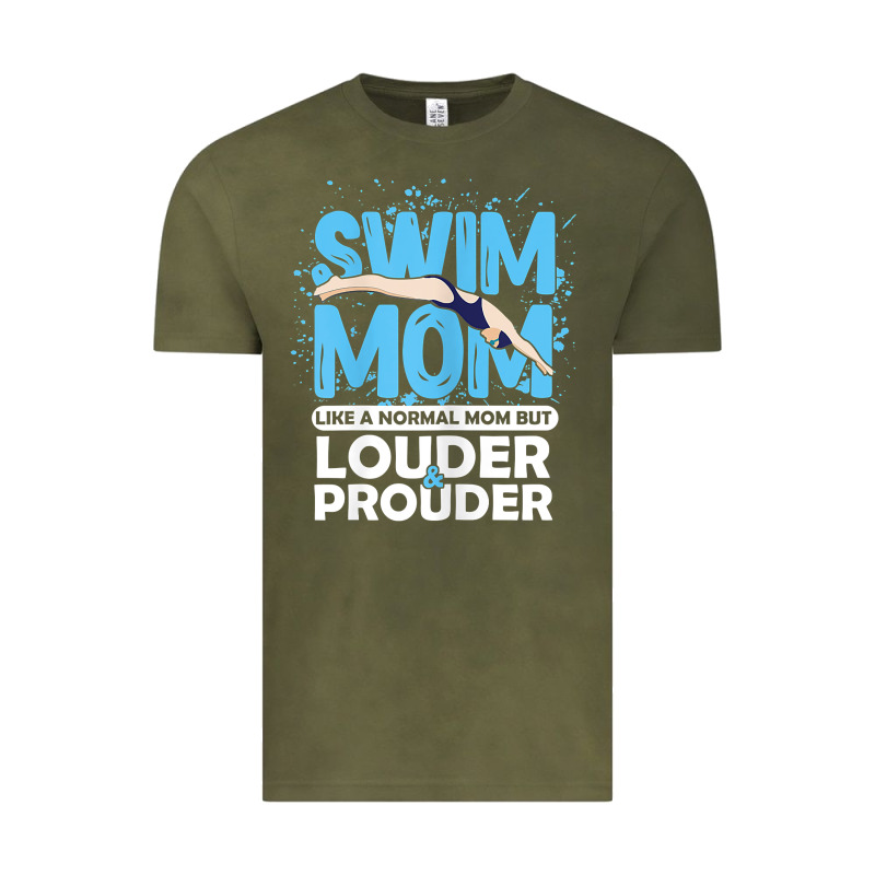 Womens Swimmer Swim Mom Louder Prouder Sports Mother T Shirt T Shirt Vintage Tee by linhVisuals | Teevron