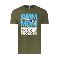 Vintage Olive womens swimmer swim mom louder prouder sports mother t shirt t shirt Vintage Tee - linhVisuals