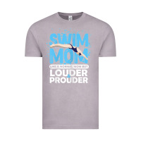 Vintage Zinc womens swimmer swim mom louder prouder sports mother t shirt t shirt Vintage Tee - linhVisuals