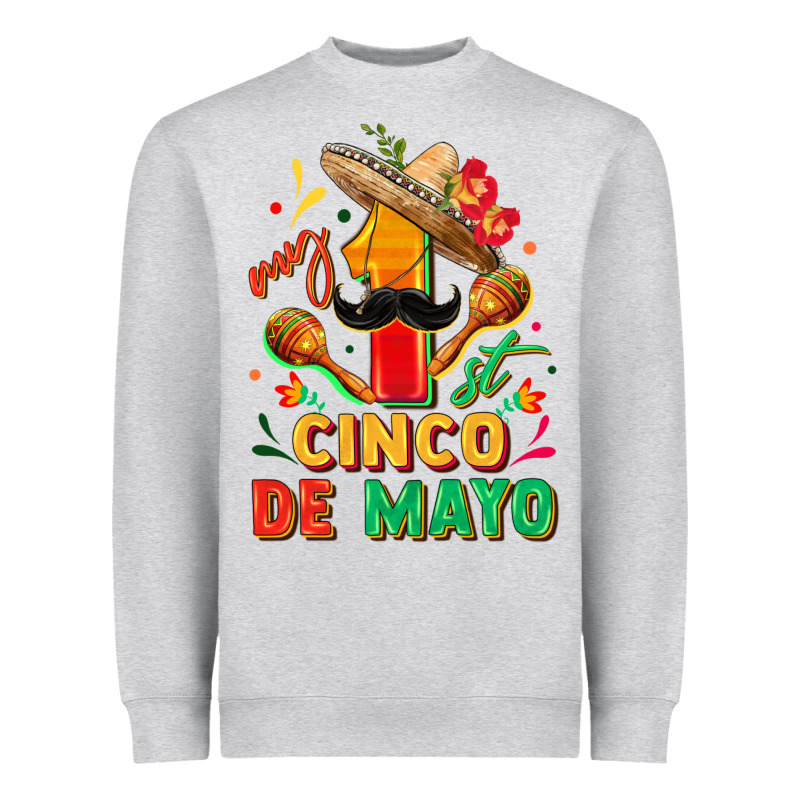 My First Cinco De Mayo Heavyweight Sweatshirt by FaDigitalArtStudio | Teevron