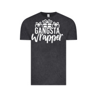 Vintage Black gangsta wrapper Vintage Tee - linhVisuals