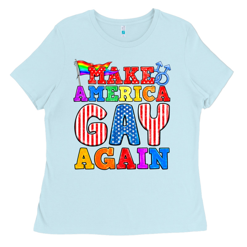 Make America Gay Again Ladies Tee by BundleAndBundleShop | Teevron