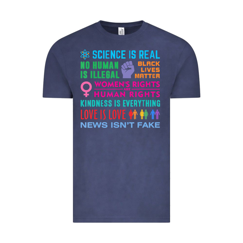 Science Is Real , Black Lives Matter , Love Is Love , Equality , Kindn Vintage Tee by linhVisuals | Teevron