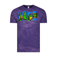 Cloud Purple arcade turtles Vintage Tee - linhVisuals