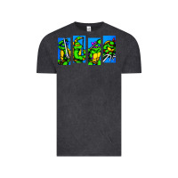 Vintage Black arcade turtles Vintage Tee - linhVisuals