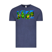 Vintage Denim arcade turtles Vintage Tee - linhVisuals