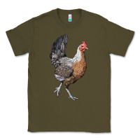 Army Green American Game Chicken Classic Tee - LillyAllenDesigns