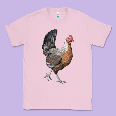 American Game Chicken Classic Tee Designed By Lillyallendesigns
