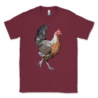 Burgundy American Game Chicken Classic Tee - LillyAllenDesigns