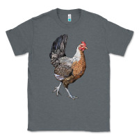 Charcoal Heather American Game Chicken Classic Tee - LillyAllenDesigns