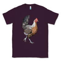 Plum American Game Chicken Classic Tee - LillyAllenDesigns