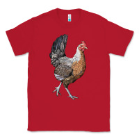 Red American Game Chicken Classic Tee - LillyAllenDesigns