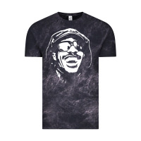 Cloud Black stevie wonder Vintage Tee - linhVisuals