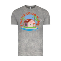 Cloud Rock i want to go home Vintage Tee - linhVisuals