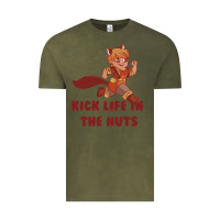 Vintage Olive kick life in the nuts   squirrel girl Vintage Tee - linhVisuals