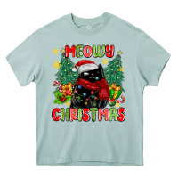 Arona meowy christmas black cat Heavy Core Tee - MaliasSmallBusiness