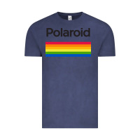 Vintage Denim polaroid color spectrum horizontal Vintage Tee - linhVisuals