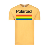 Vintage Mustard polaroid color spectrum horizontal Vintage Tee - linhVisuals