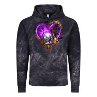 Cloud Black Halloween Heart with Witch Vintage Hoodie - texasbilliewilder