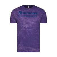Cloud Purple simmons university Vintage Tee - linhVisuals