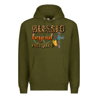 Army Green Blessed Beyond Measure Premium Hoodie - BundleAndBundleShop