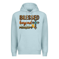 Blue Mist Blessed Beyond Measure Premium Hoodie - BundleAndBundleShop
